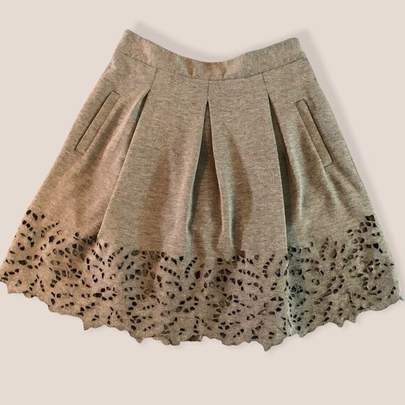 🎄BCBGMaxazria Kailin Pleated Laser Cutout Mini - Picture 1 of 8